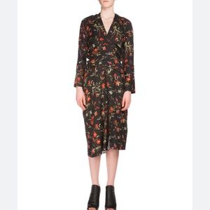 Nwot balenciaga floral wrap dress